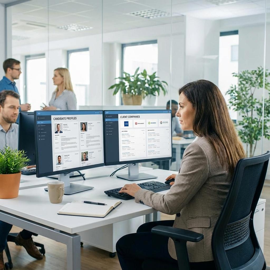 Recruiter managing dual pipelines